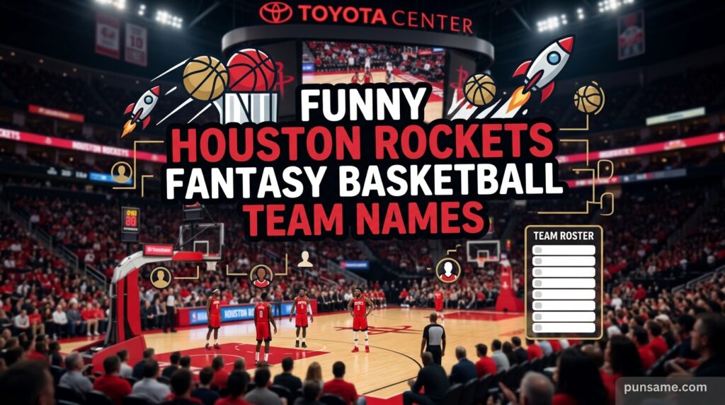 Funny Houston Rockets Fantasy Basketball Team Names