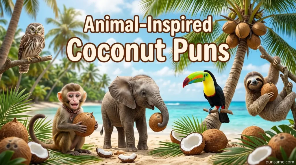 Animal-Inspired Coconut Puns
