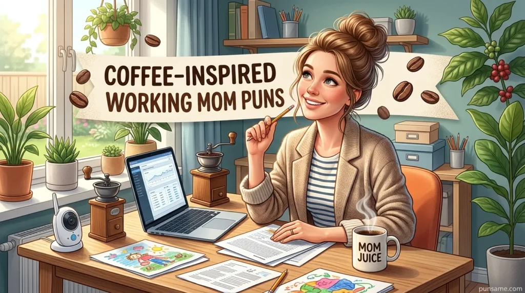 Coffee-Inspired Working Mom Puns