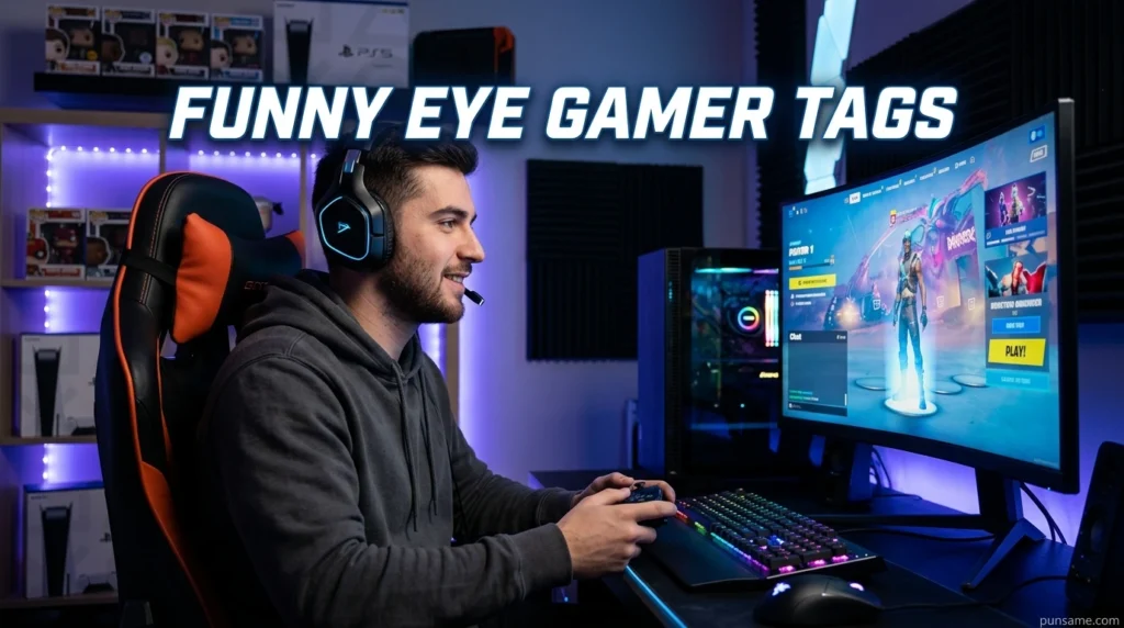Funny Eye Gamer Tags