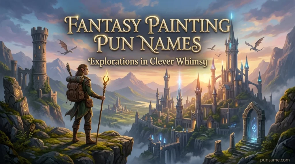Fantasy Painting Pun Names