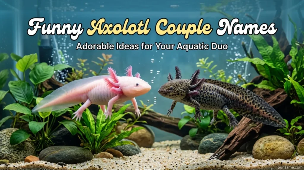 Funny Axolotl Couple Names