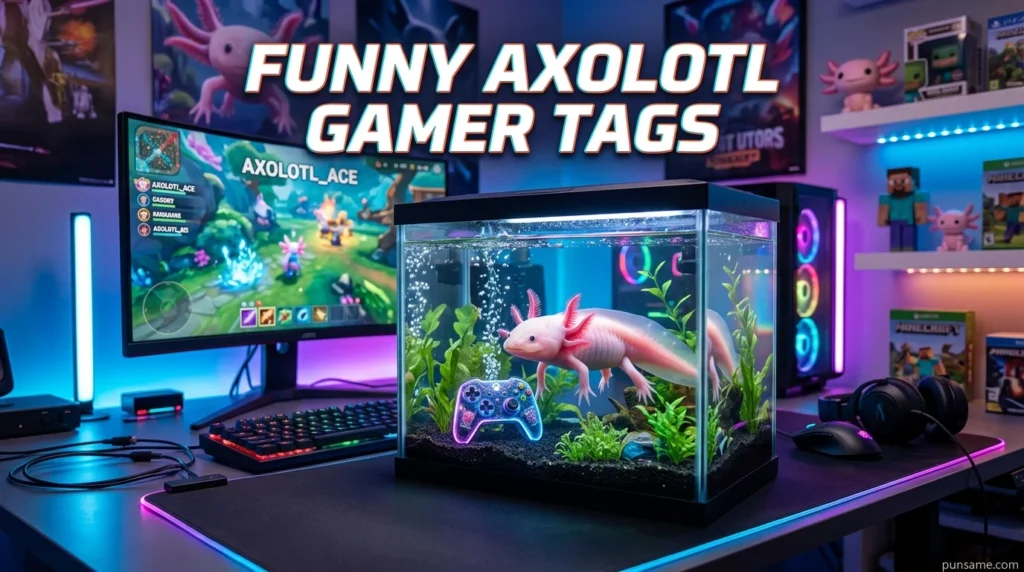 Funny Axolotl Gamer Tags