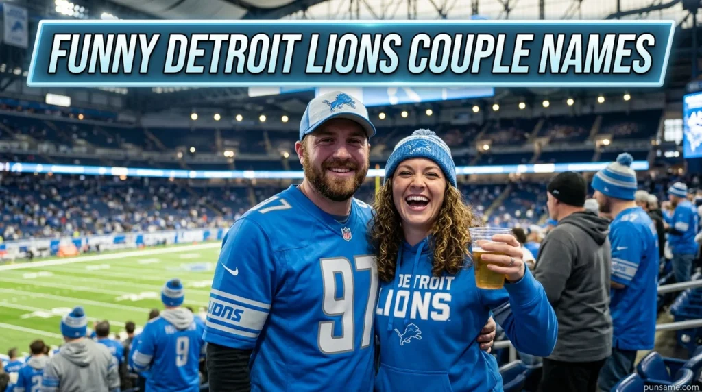 Funny Detroit Lions Couple Names