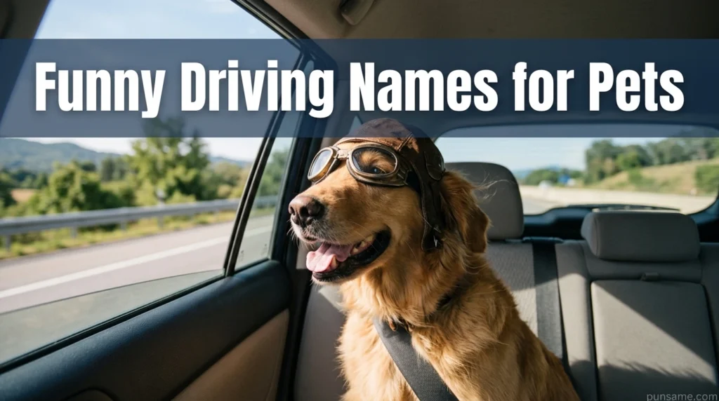 Funny Driving Names for Pets