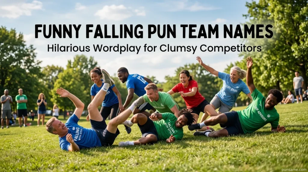 Funny Falling Pun Team Names