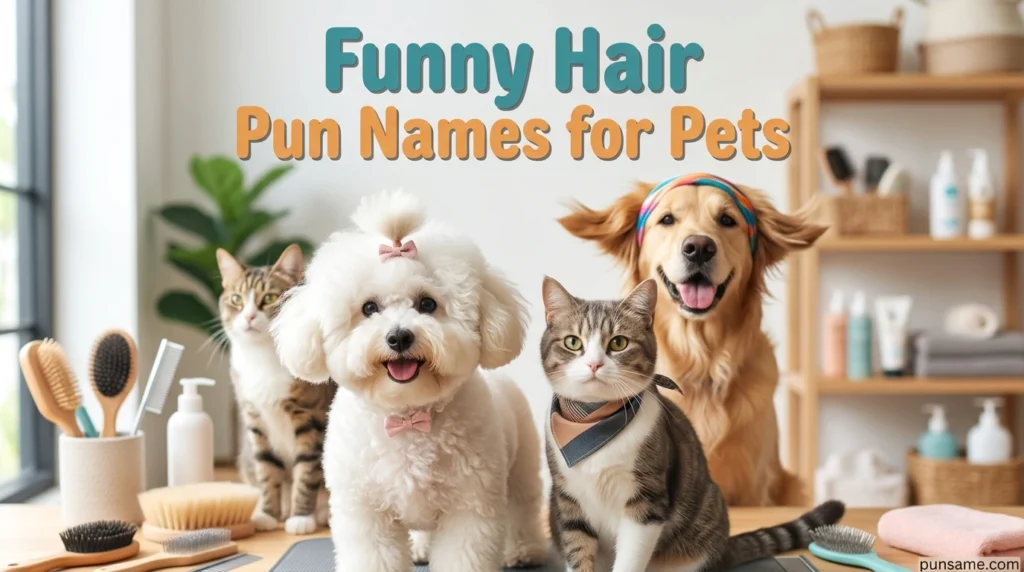 Funny Hair Pun Names for Pets