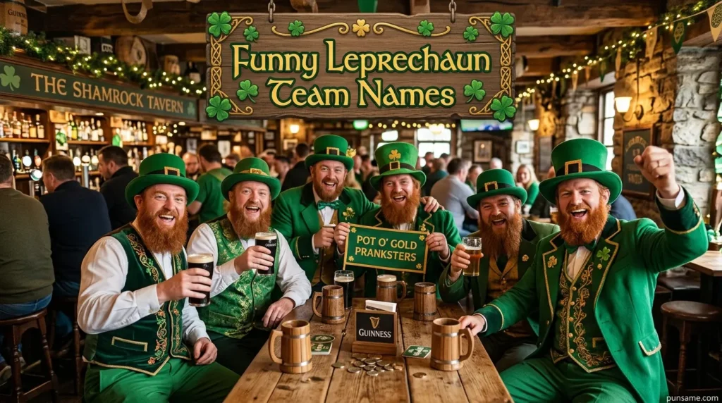 Funny Leprechaun Team Names