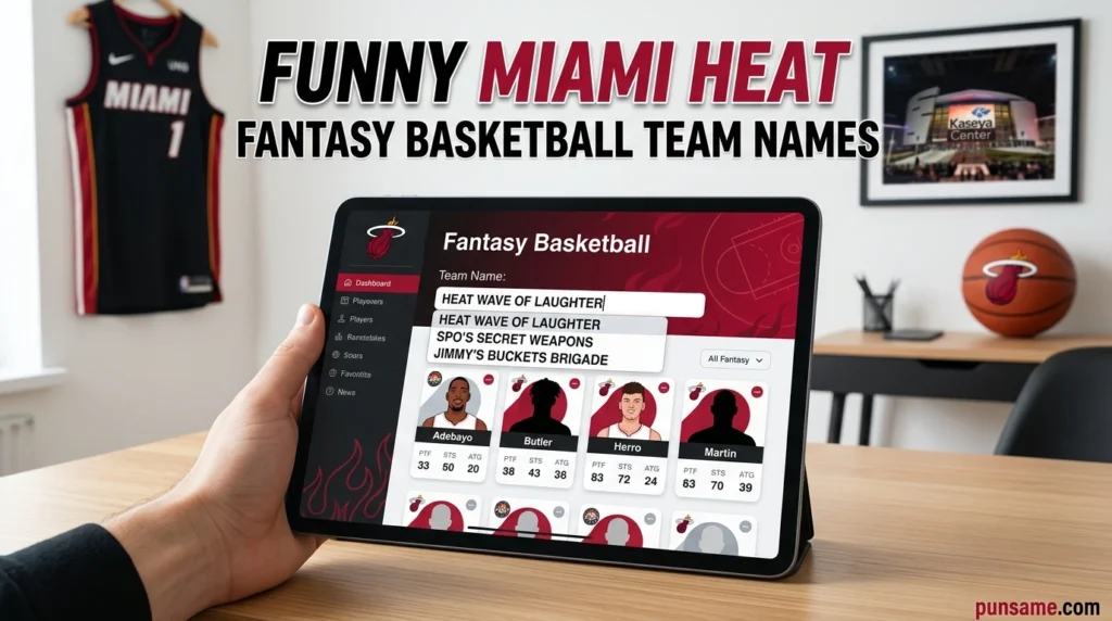 Funny Miami Heat Fantasy Basketball Team Names