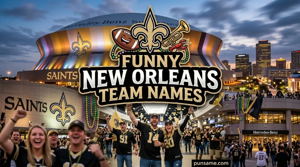 Funny New Orleans Saints Team Names