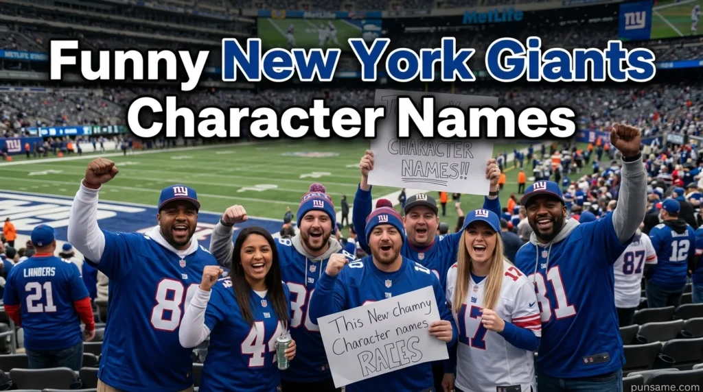 Funny New York Giants Character Names