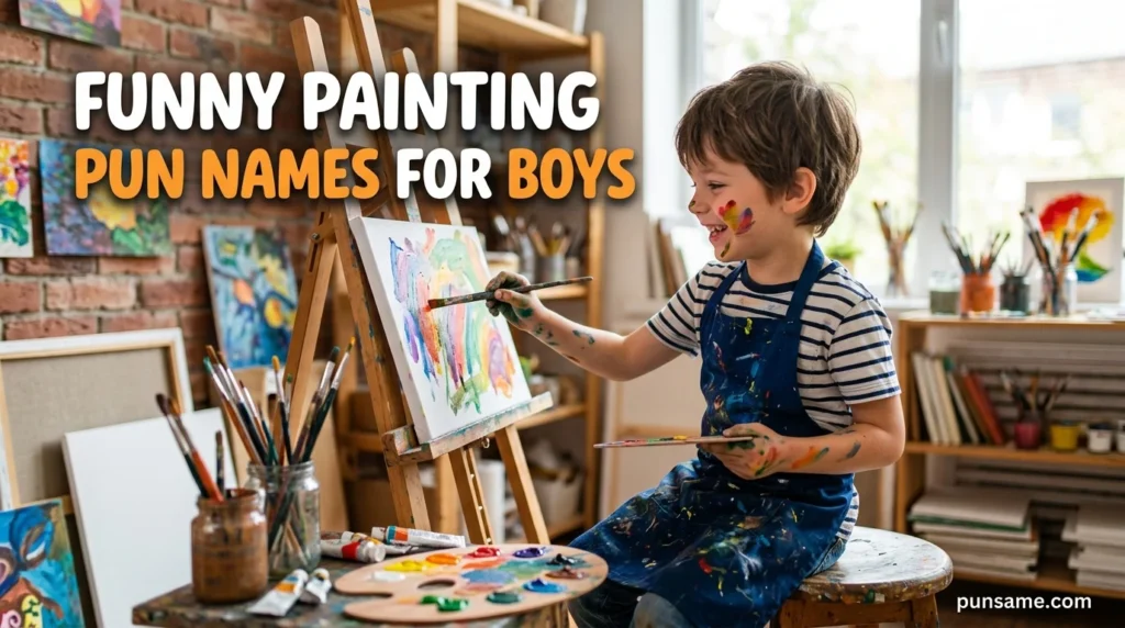 Funny Painting Pun Names for Boys