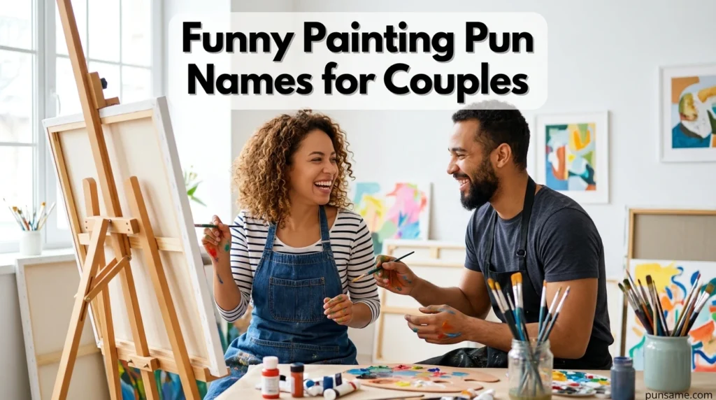 Funny Painting Pun Names for Couples