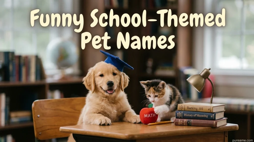 Funny School-Themed Pet Names