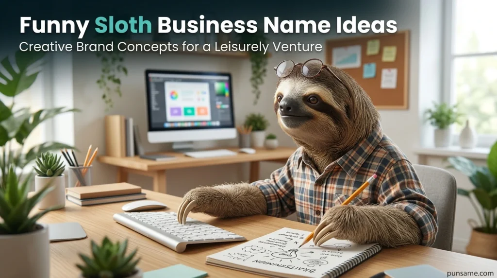 Funny Sloth Business Name Ideas