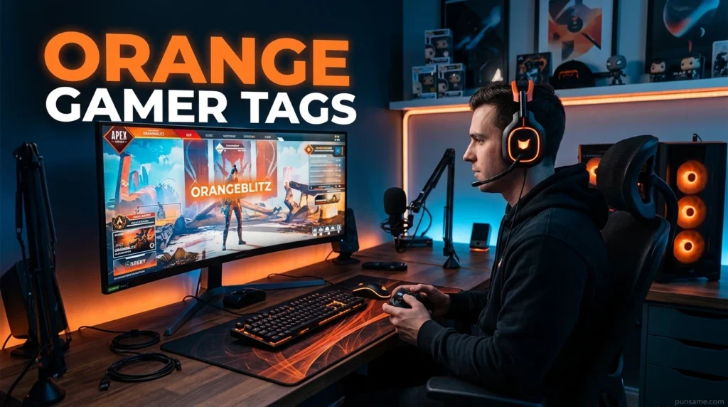 Orange Gamer Tags
