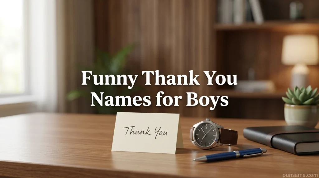 Funny Thank You Names for Boys