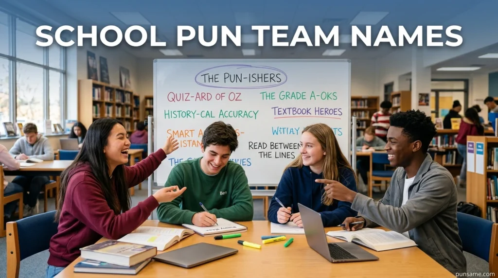 School Pun Team Names